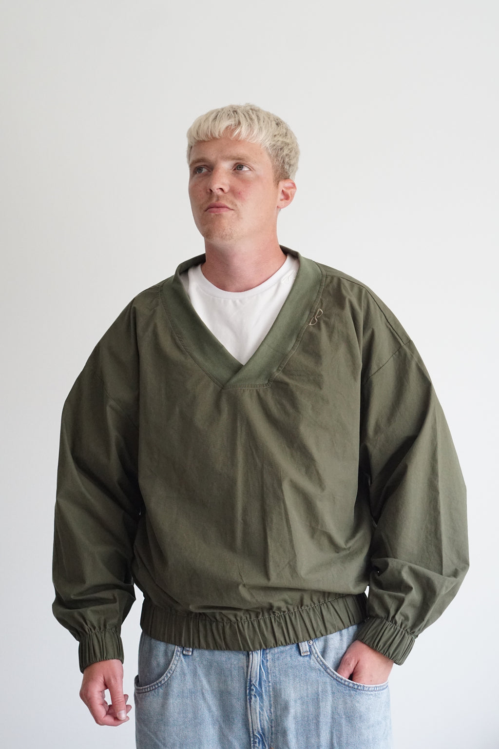 b's windbreaker donker groen
