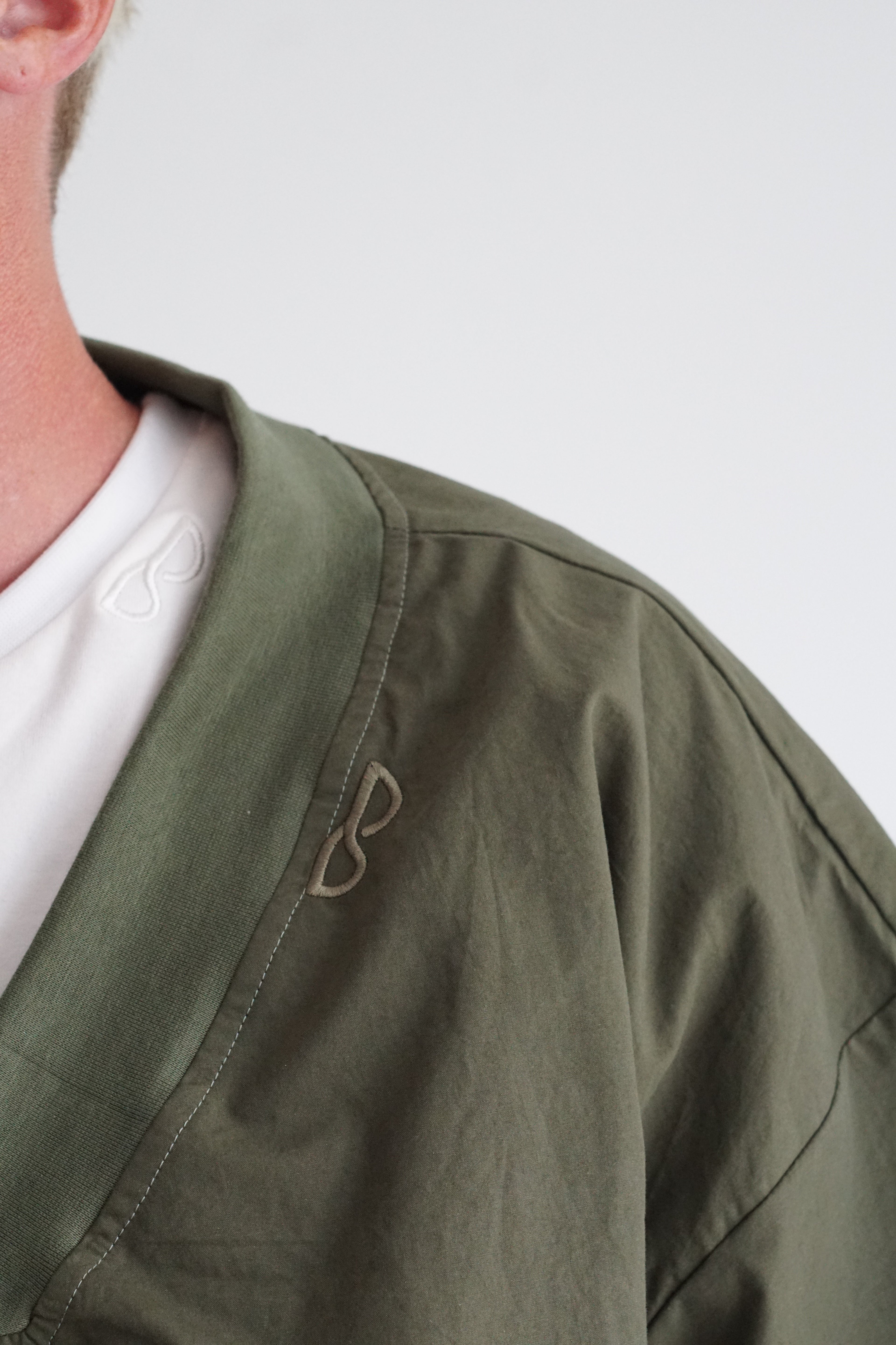 b's windbreaker donker groen