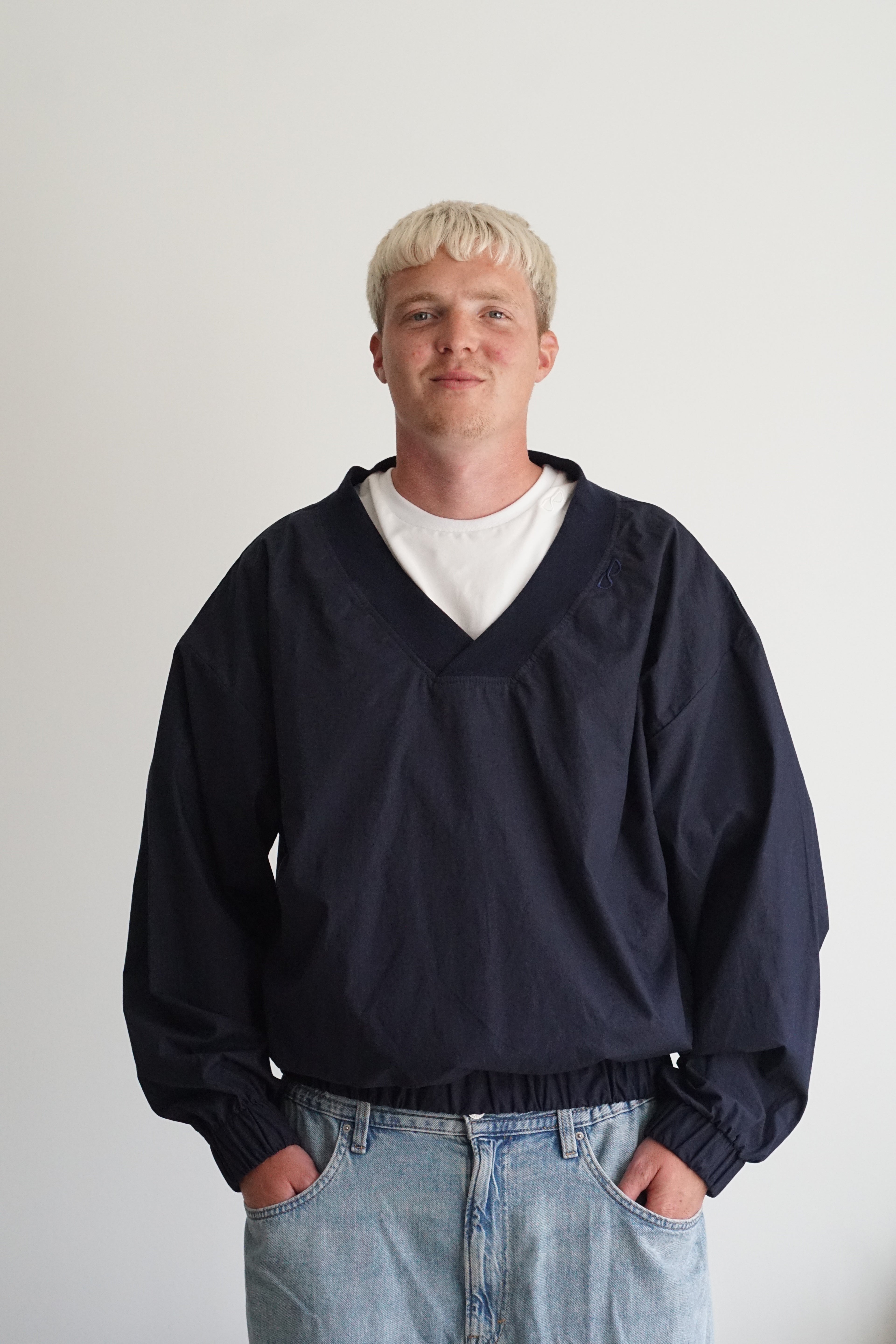 b's windbreaker navy blauw