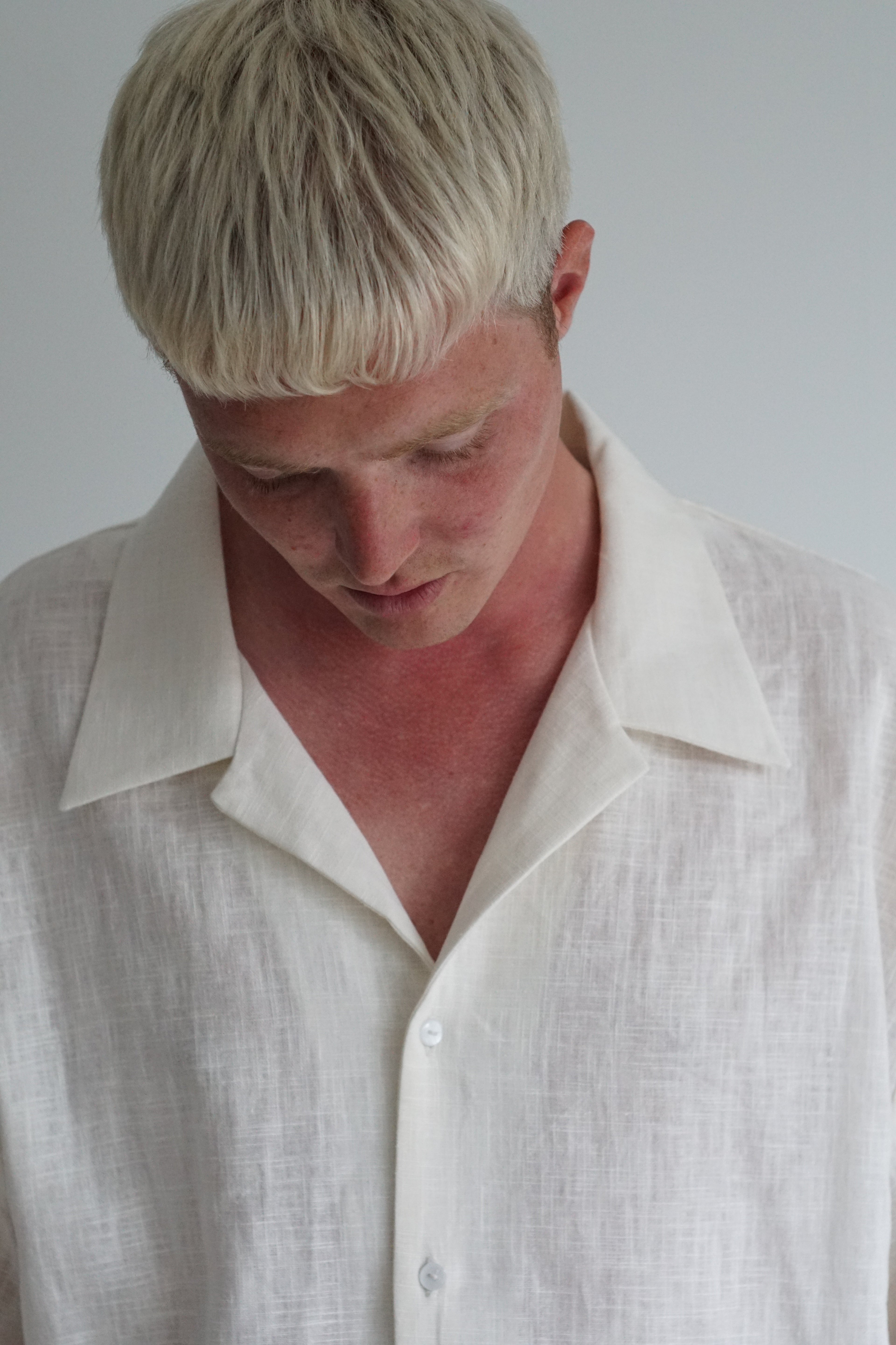 b's linnen overhemd off-white