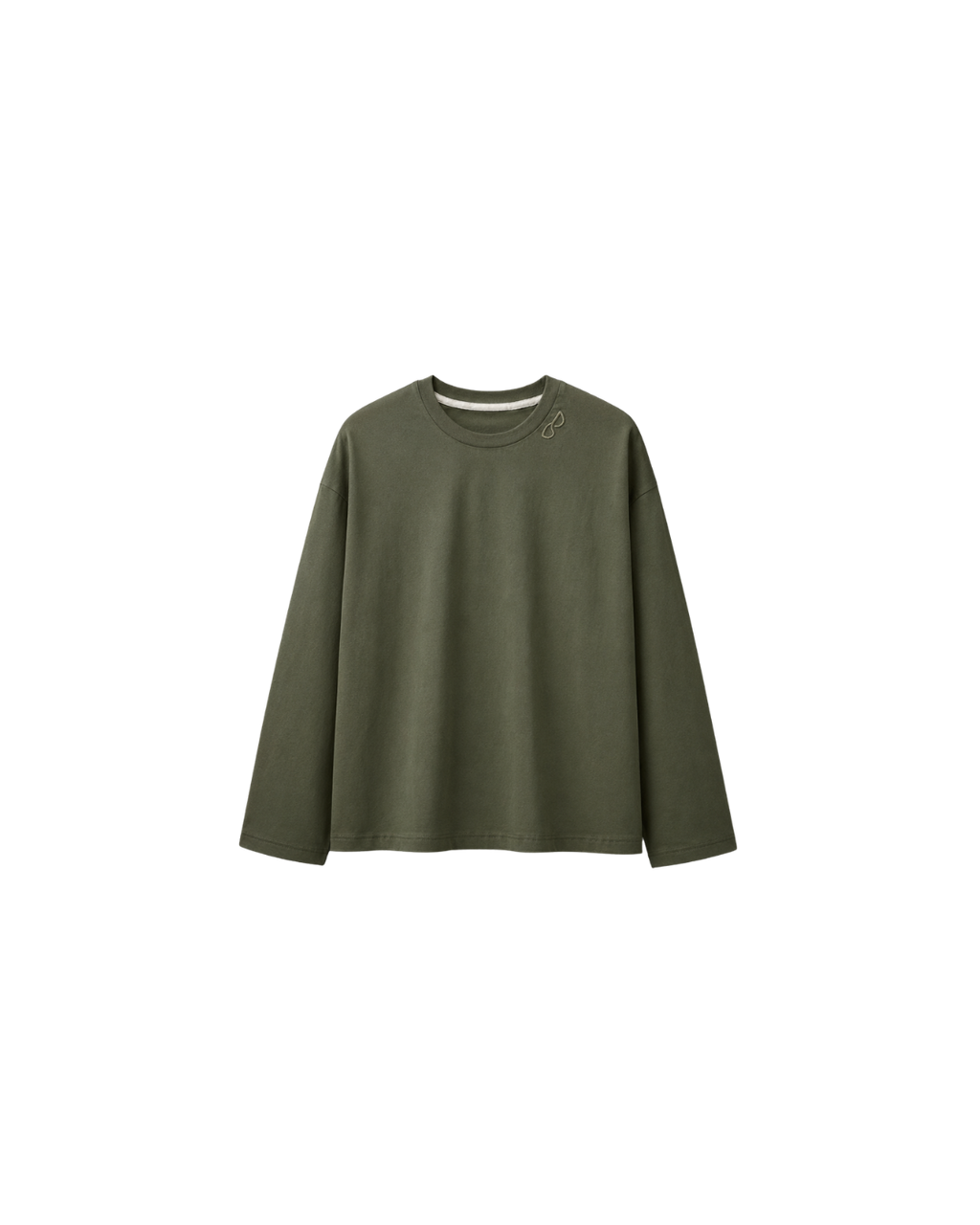 b's baggy longsleeve kaki groen