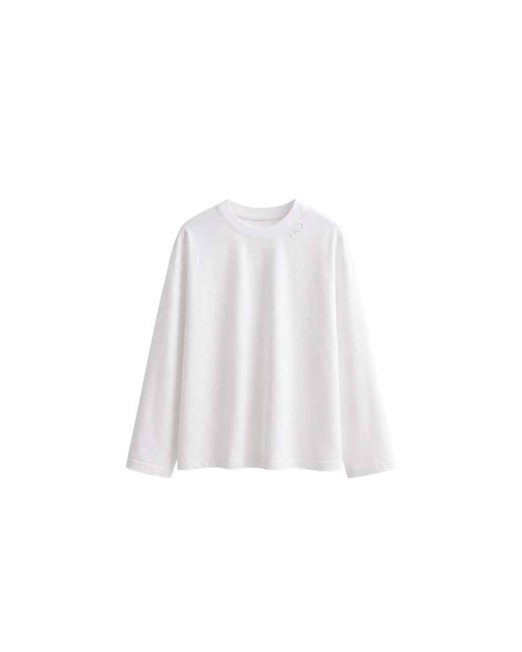 b's baggy longsleeve off-white/white collar